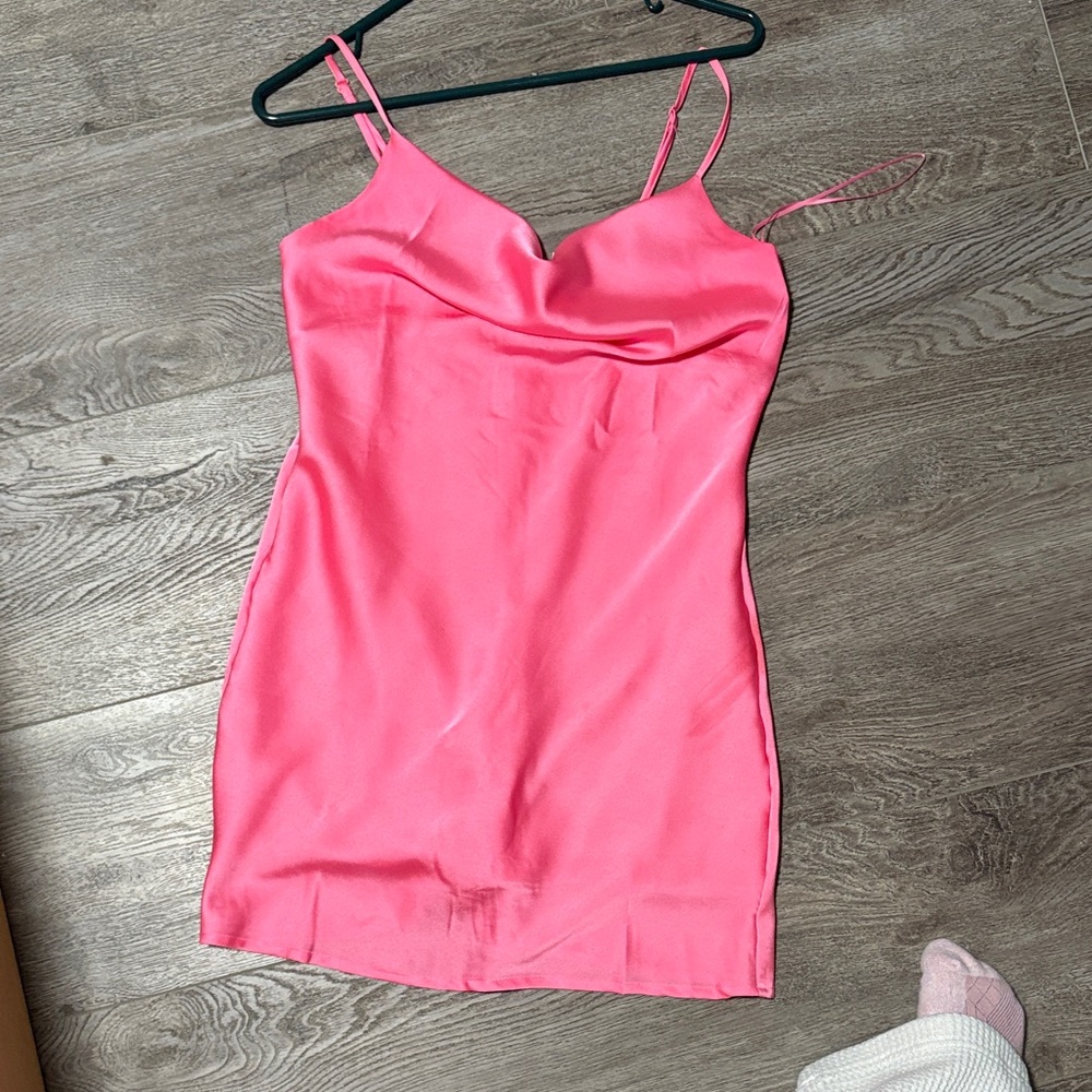 La Hearts Pink Mini Dress